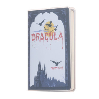 Agenda nedatata, de buzunar, Dracula, foi albe, 7 x 10,3 cm, 120 pg, coperta transparenta, MB247 B3 Agenda nedatata, de buzunar, Dracula, foi albe, 7 x 10,3 cm, 120 pg, coperta transparenta, MB247 B3