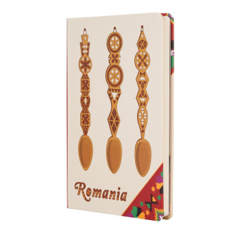 Agenda nedatata, Mestesug romanesc, foi albe, 13,8 x 19,6 cm, 144 pg, MB260 R4