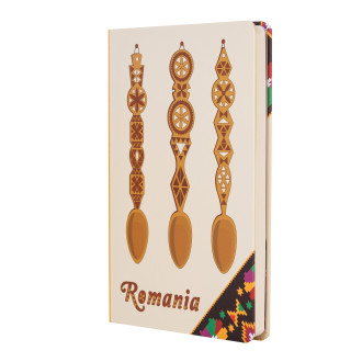 Agenda nedatata, Mestesug romanesc, foi albe, 13,8 x 19,6 cm, 144 pg, MB260 Y4