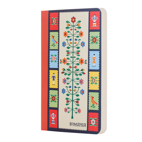 Agenda nedatata, Pomul vietii, cotor rosu, foi albe, 10 x 14,5 cm, 144 pg, MB263 R2 Agenda nedatata, Pomul vietii, cotor rosu, foi albe, 10 x 14,5 cm, 144 pg, MB263 R2