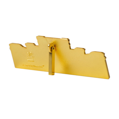 Placheta metalica, Palatul Parlamentului, auriu, MB473 Placheta metalica, Palatul Parlamentului, auriu, MB473