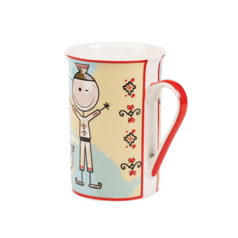 Cana din portelan, Copii in costum popular, 266 ml, MB288