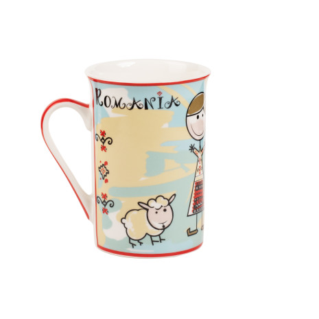 Cana din portelan, Copii in costum popular, 266 ml, MB288