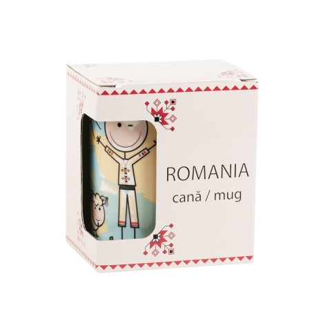 Cana din portelan, Copii in costum popular, 266 ml, MB288