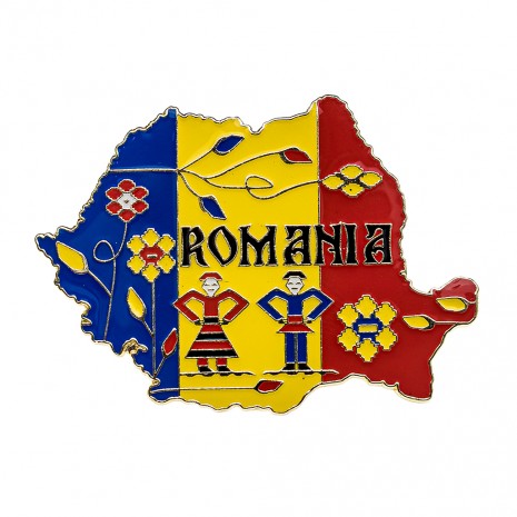 Magnet de frigider Romania, tricolor, MB053
